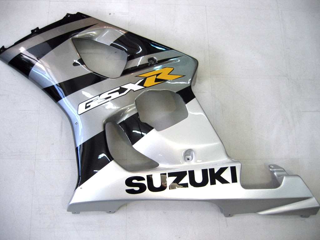 2003-2004 Suzuki GSXR 1000 Silver & Black GSXR Racing Amotopart Fairings