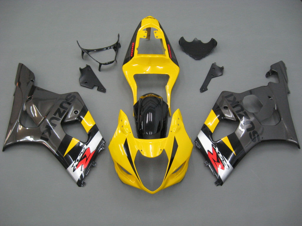 2003-2004 Suzuki GSXR 1000 Yellow & Black GSXR Racing Amotopart Fairings