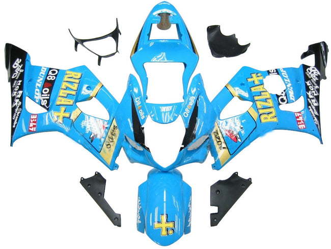 2003-2004 Suzuki GSXR 1000 Blue Rizla Suzuki Racing Amotopart Fairings