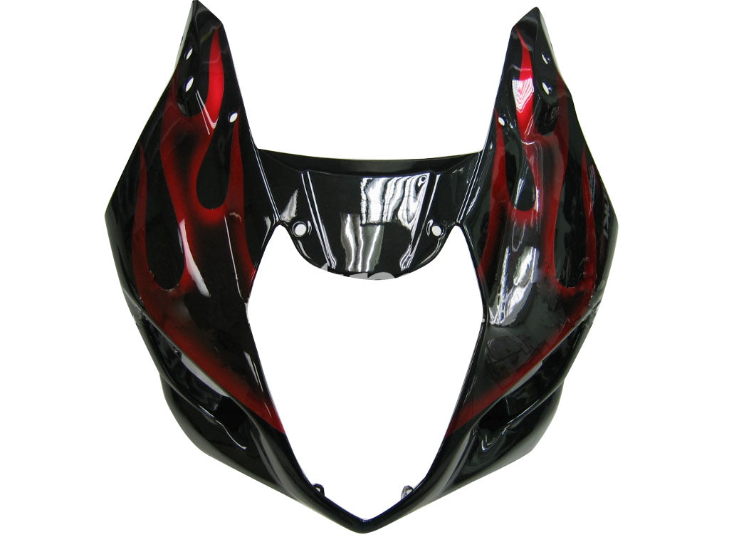 2003-2004 Suzuki GSXR 1000 Black & Red Flame Racing Amotopart Fairings