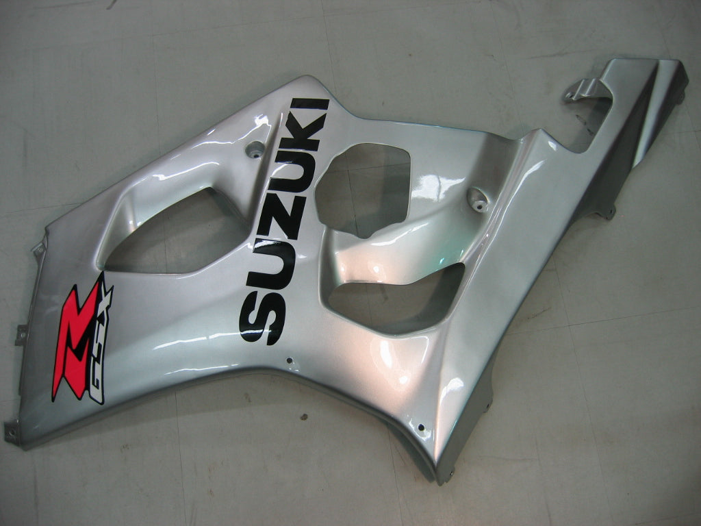 2003-2004 Suzuki GSXR 1000 Silver GSXR Racing Amotopart Fairings