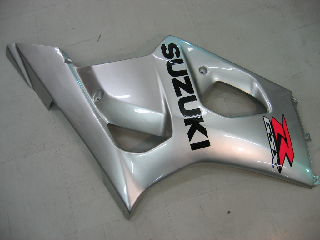 2003-2004 Suzuki GSXR 1000 Silver GSXR Racing Amotopart Fairings