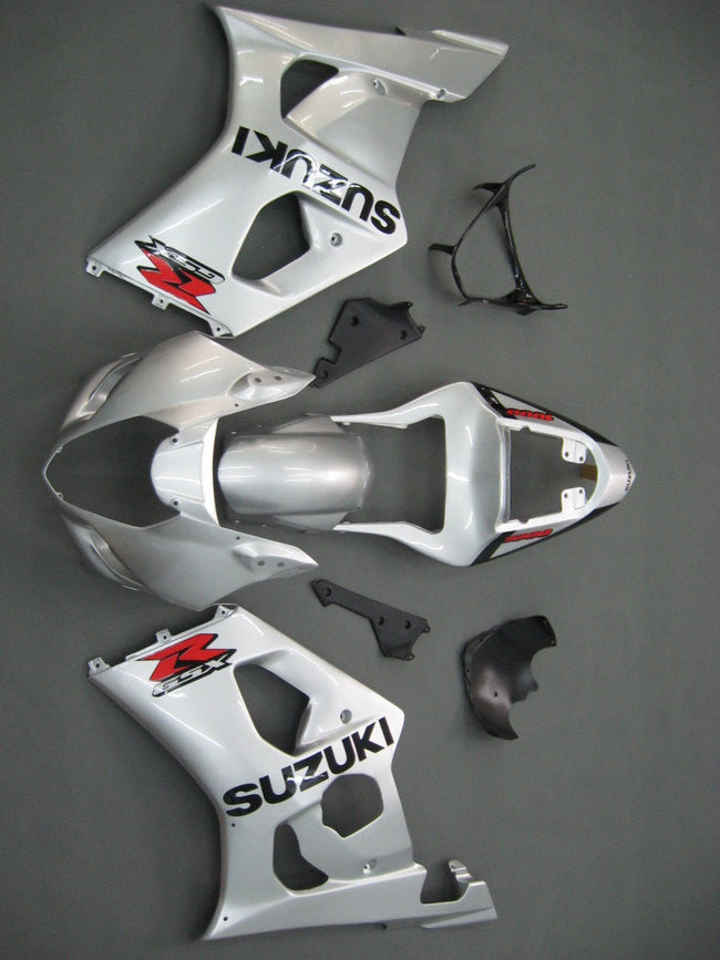 2003-2004 Suzuki GSXR 1000 Silver GSXR Racing Amotopart Fairings