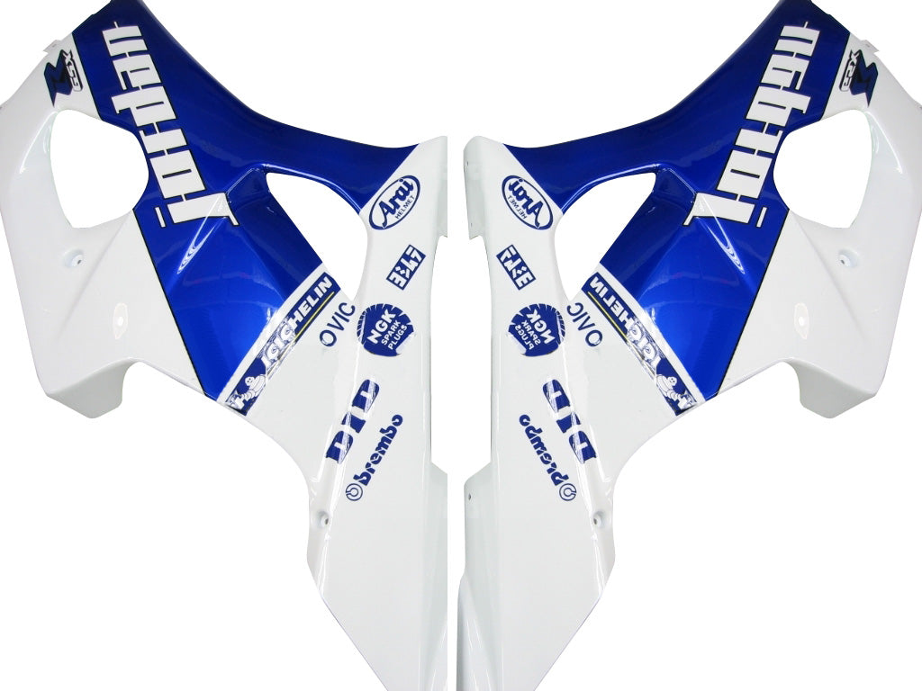 2003-2004 Suzuki GSXR 1000 White & Blue Jordan Racing Amotopart Fairings