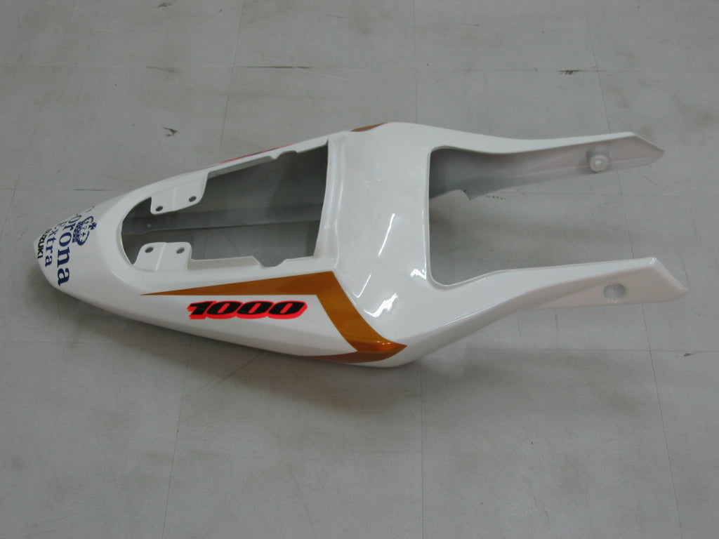 2003-2004 Suzuki GSXR 1000 Yellow & White Corona Racing Amotopart Fairings