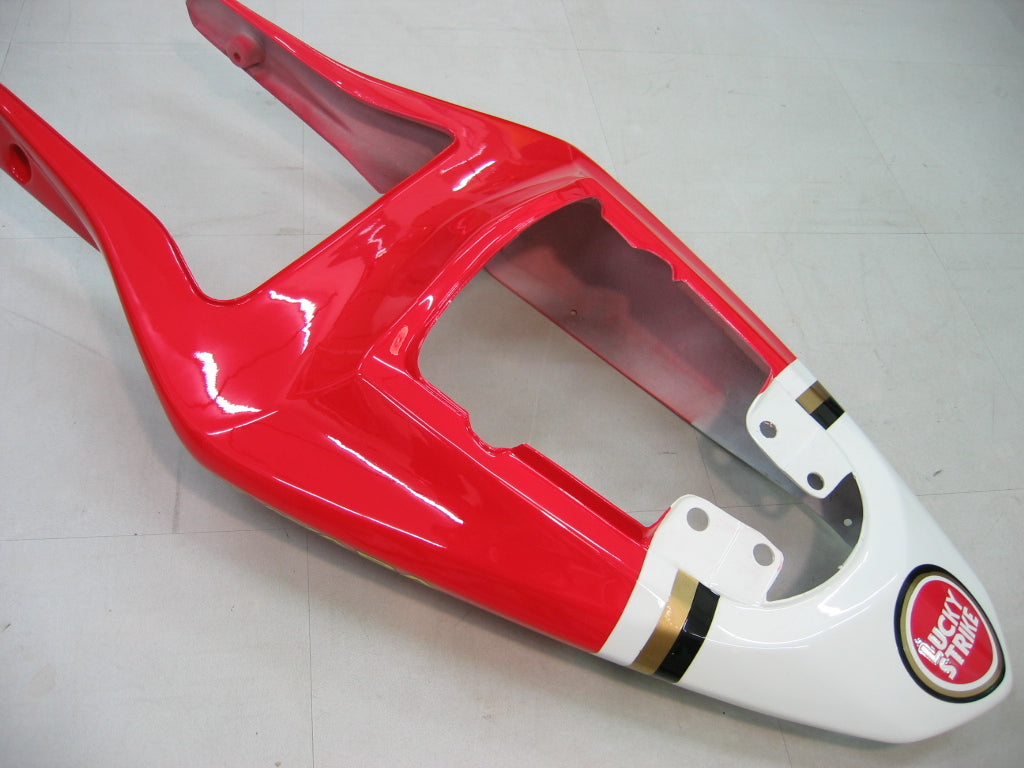 2003-2004 Suzuki GSXR 1000 White & Red Lucky Strike Racing Amotopart Fairings