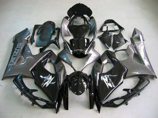 For GSXR1000 2005-2006 Bodywork Fairing Black ABS Injection Molded Plastics Set