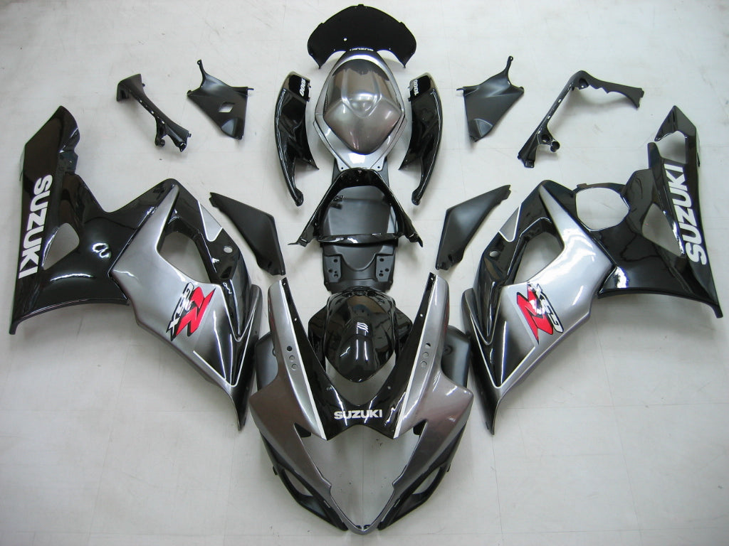 2005-2006 Suzuki GSXR 1000 Amotopart Fairings White Black Alstare Racing Customs Fairing