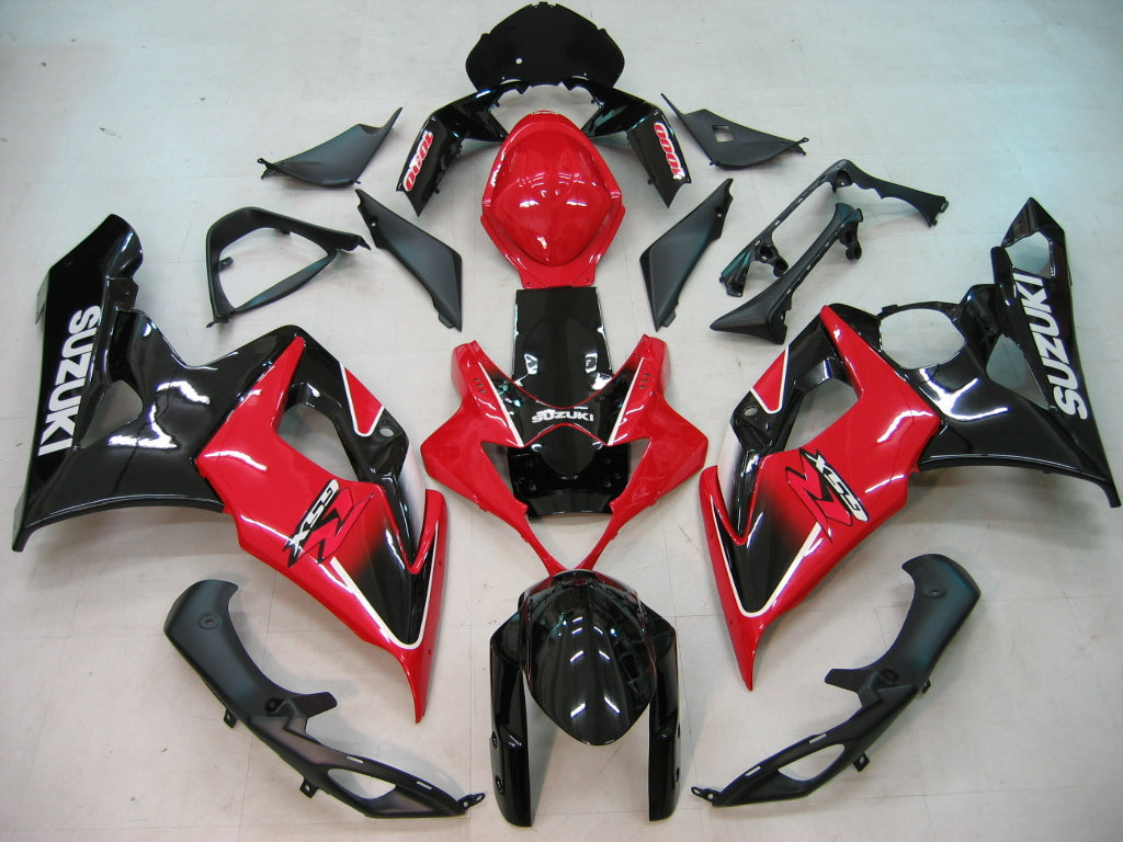 2005-2006 Suzuki GSXR 1000 Amotopart Fairings White Black Alstare Racing Customs Fairing