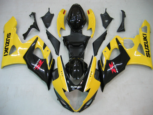 2005-2006 Suzuki GSXR 1000 Amotopart Fairings Yellow & Black Racing Customs Fairing