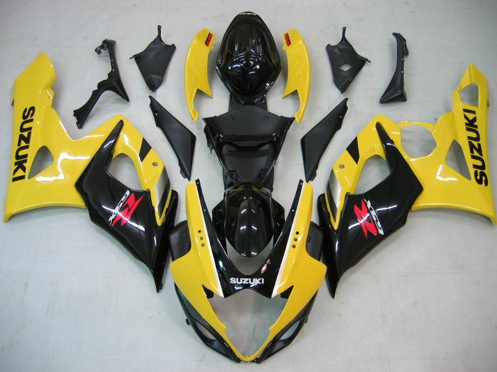 2005-2006 Suzuki GSXR 1000 Amotopart Fairings White Black Alstare Racing Customs Fairing