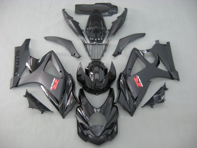 2007-2008 Suzuki GSXR 1000 All Black GSXR Racing Amotopart Fairings Customs Fairing