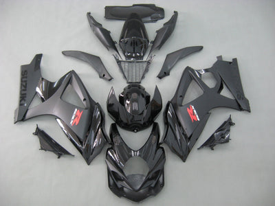 For GSXR1000 2007-2008 Bodywork Fairing Black ABS Injection Molded Plastics Set