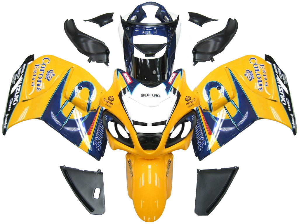 2008-2020 Suzuki GSX 1300 Hayabusa Yellow Blue Alstare Corona Racing Amotopart Fairings