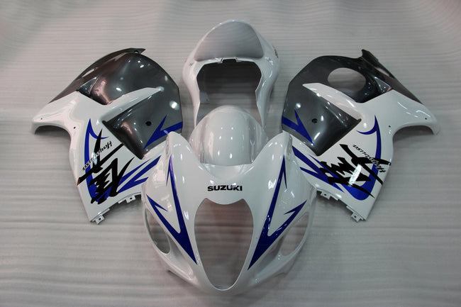 2008-2020 Suzuki GSX 1300 Hayabusa White Grey Blue Racing Amotopart Fairings