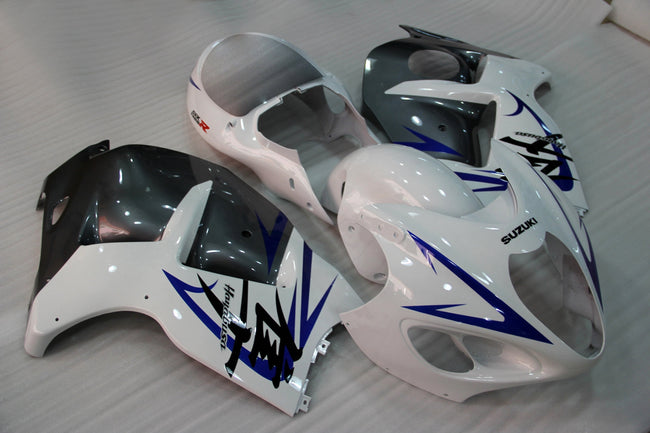 2008-2020 Suzuki GSX 1300 Hayabusa White Grey Blue Racing Amotopart Fairings