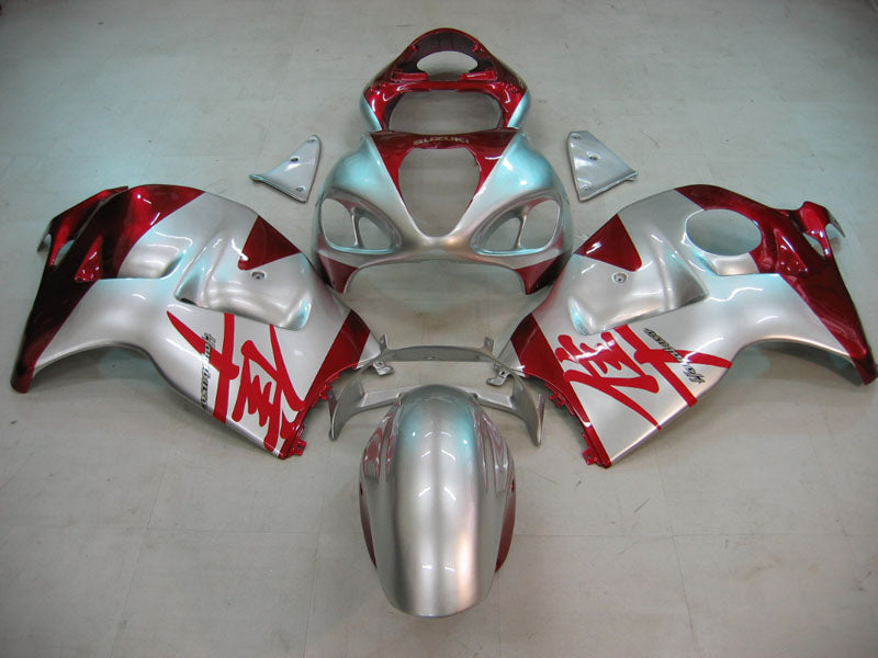 1999-2007 Suzuki GSX1300 Hayabusa Amotopart Fairings White Green Research47 Racing