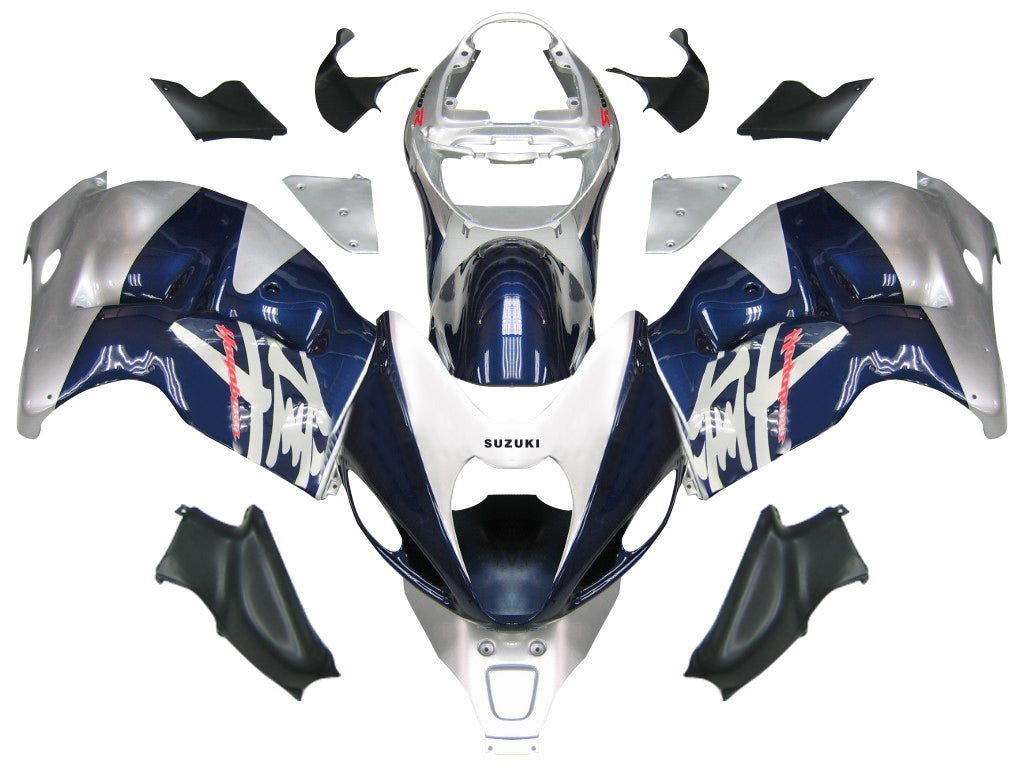 1999-2007 Suzuki GSX1300 Hayabusa Amotopart Fairings Blue and Silver Hayabusa Racing