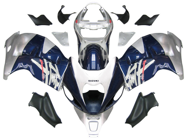 1999-2007 Suzuki GSX1300 Hayabusa Amotopart Fairings Blue and Silver Hayabusa Racing