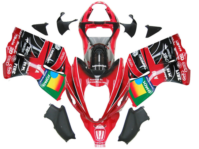 1999-2007 Suzuki GSX1300 Hayabusa Amotopart Fairings Red Black Jomo Racing