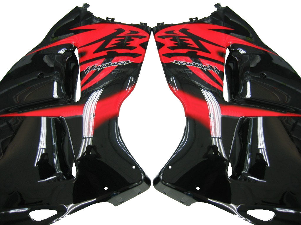 1999-2007 Suzuki GSX1300 Hayabusa Amotopart Fairings Black and Red Hayabusa Racing