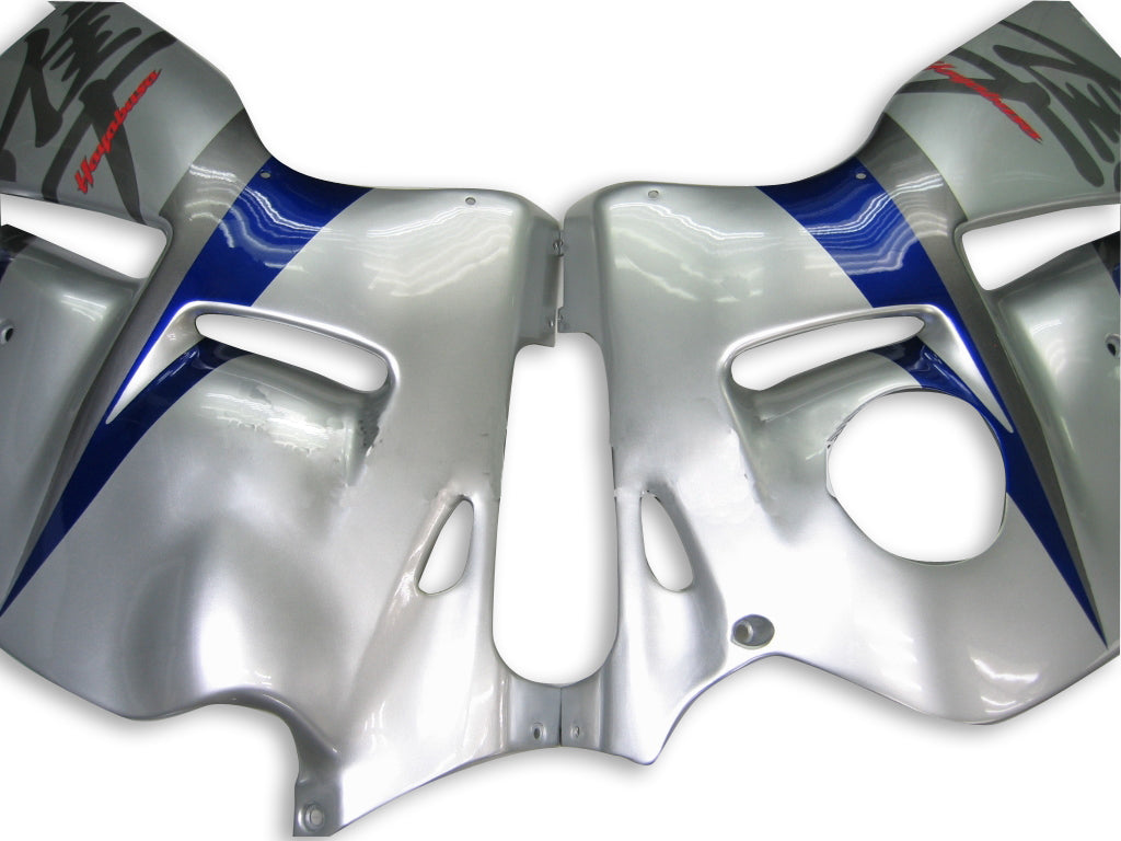 1999-2007 Suzuki GSX1300 Hayabusa Amotopart Fairings Silver and Blue Hayabusa Racing