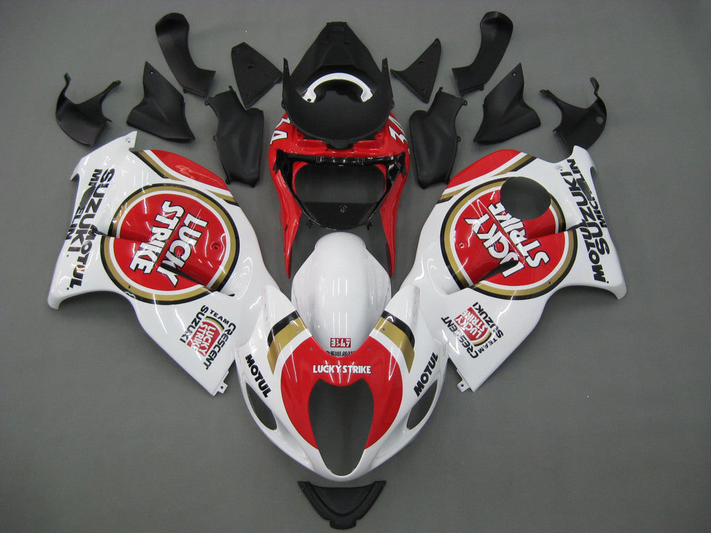 1999-2007 Suzuki GSX1300 Hayabusa Amotopart Fairings White Green Research47 Racing