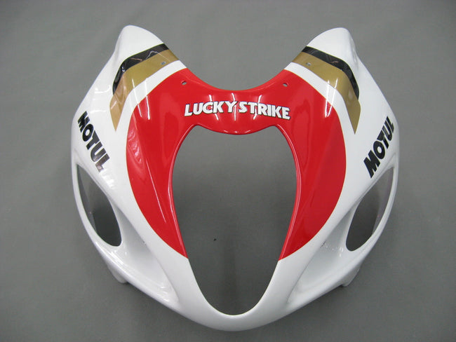 1999-2007 Suzuki GSX1300 Hayabusa Amotopart Fairings White & Red Lucky Strike Racing