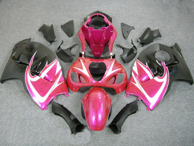 1999-2007 Suzuki GSX1300 Hayabusa Amotopart Fairings Red & Pink Hayabusa Racing