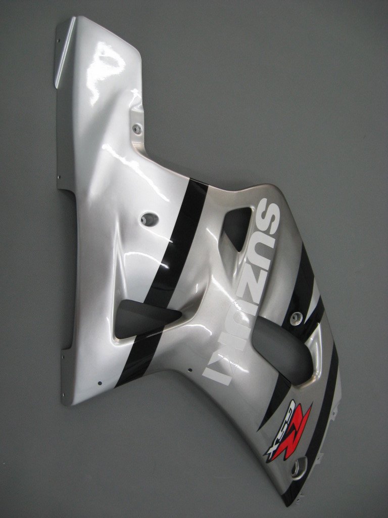 2001-2003 Suzuki GSXR 600 Amotopart Fairings Silver 2-Tone GSXR Racing