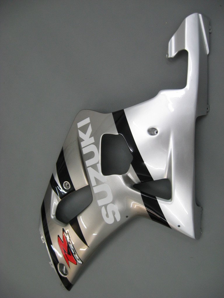 2001-2003 Suzuki GSXR 600 Amotopart Fairings Silver 2-Tone GSXR Racing