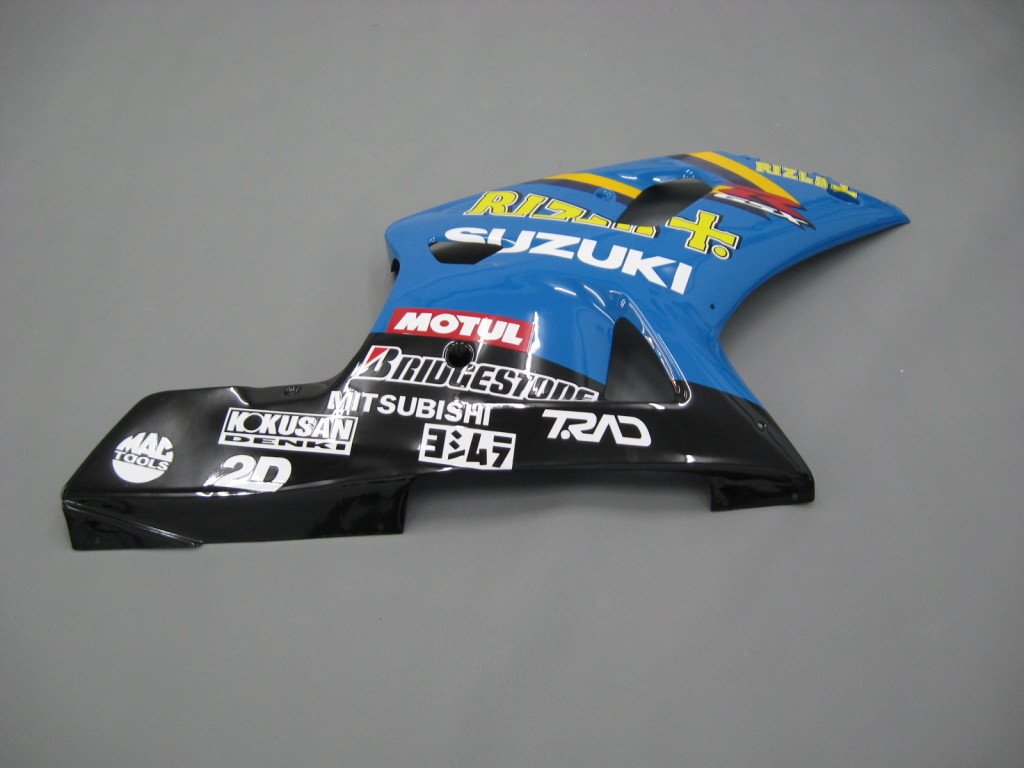 2001-2003 Suzuki 600 GSXR Racing Blue Black Fairing Kit by Amotopart Fairings