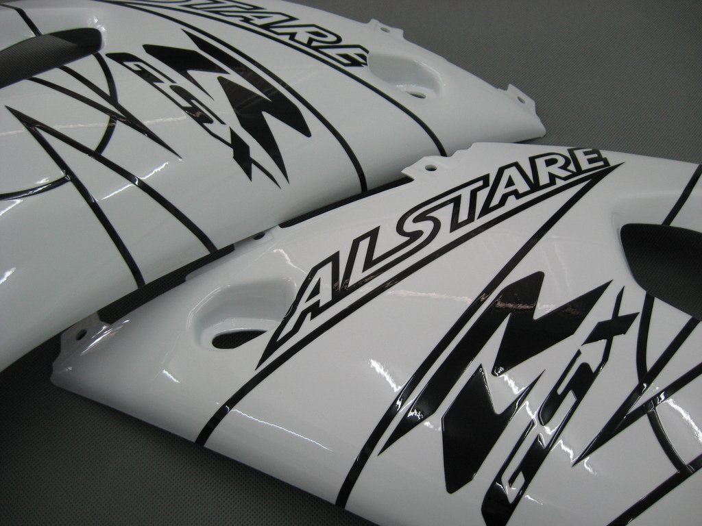 2001-2003 Suzuki GSXR 600 Amotopart Fairings White Black Alstare Corona GSXR Racing