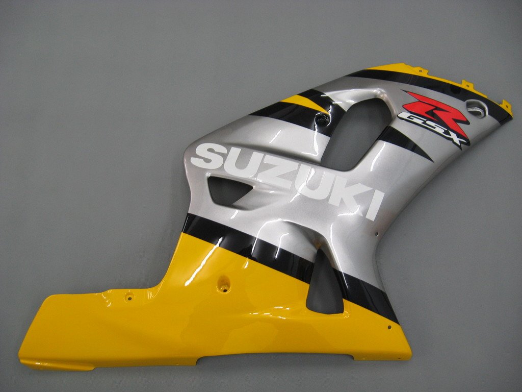 2001-2003 Suzuki GSXR 600 Amotopart Fairings Yellow & Silver GSXR Racing