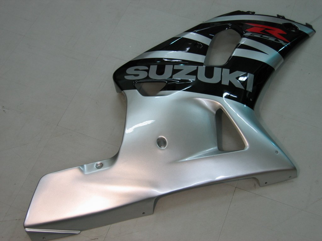 2001-2003 Suzuki GSXR 600 Amotopart Fairings Black & Silver GSXR Racing