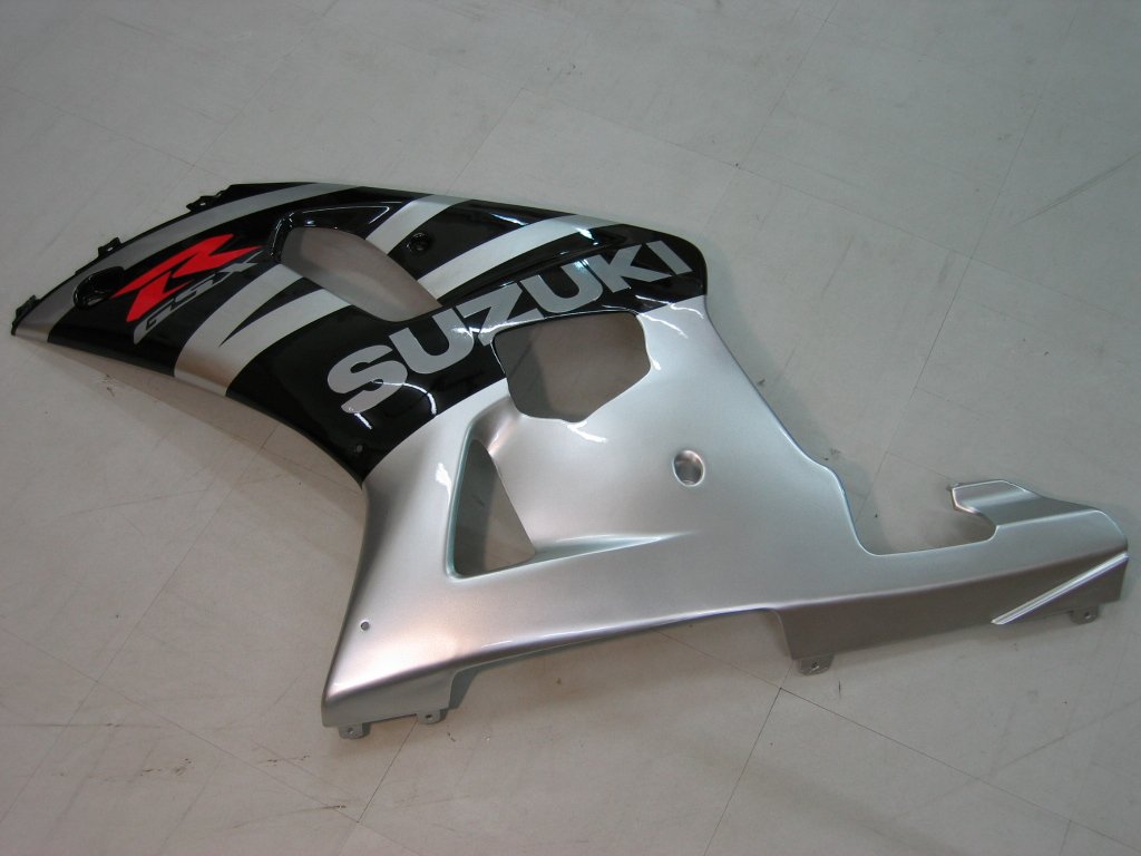 2001-2003 Suzuki GSXR 600 Amotopart Fairings Black & Silver GSXR Racing