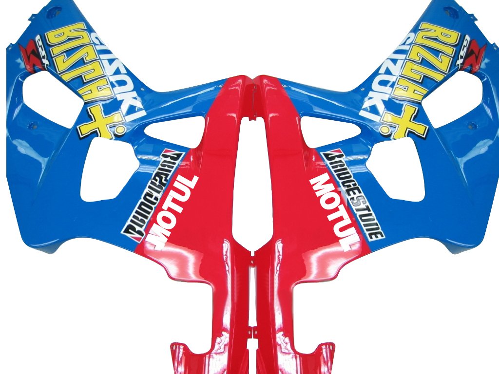 2001-2003 Suzuki GSXR 600 Amotopart Fairings Blue Red Rizla GSXR Racing