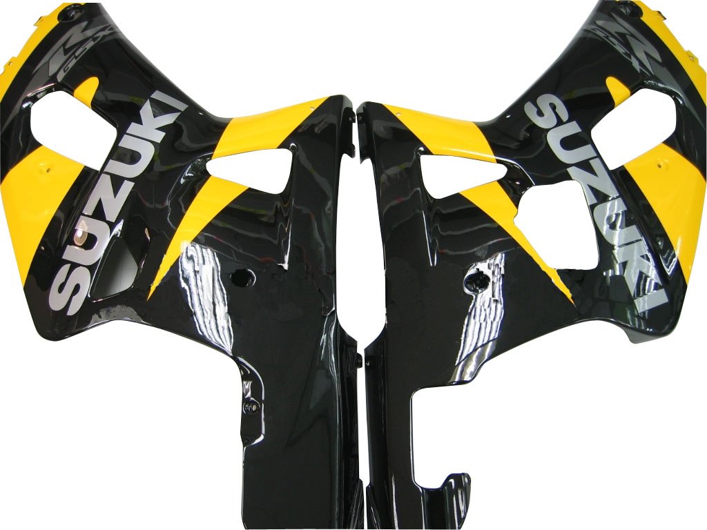 2001-2003 Suzuki GSXR 600 Amotopart Fairings Black & Yellow GSXR Racing