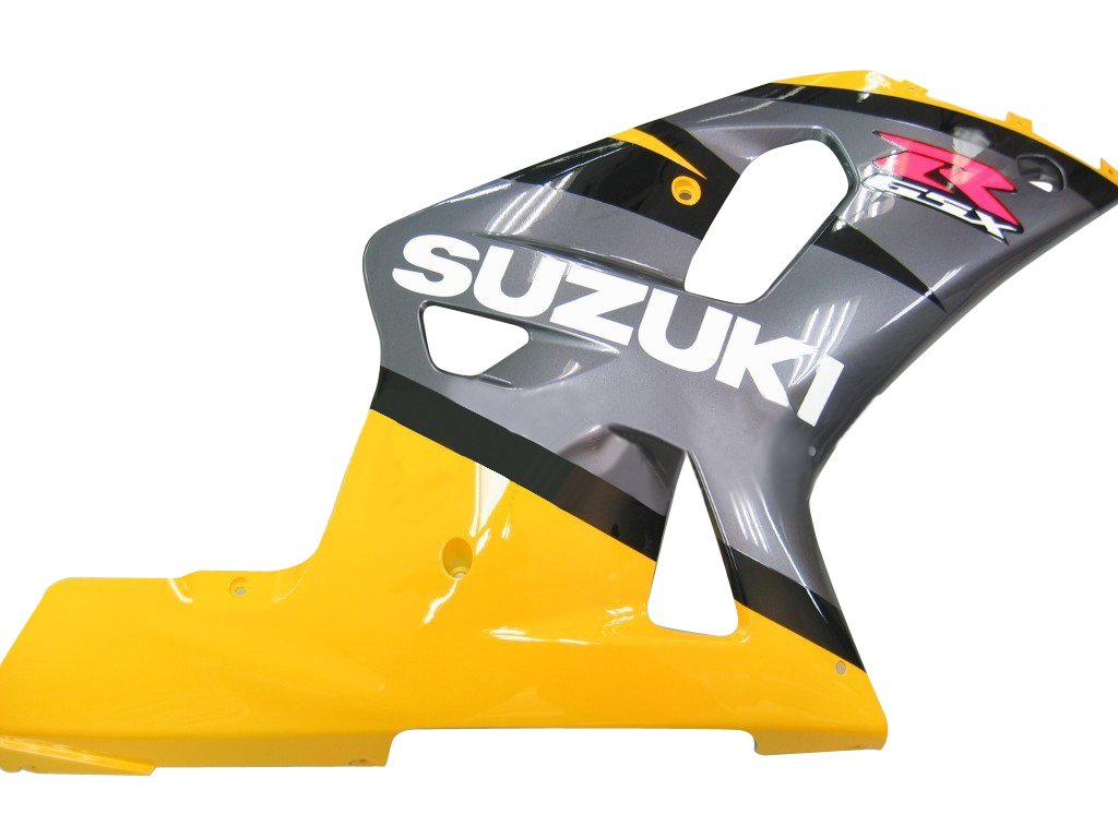 2001-2003 Suzuki GSXR 600 Amotopart Fairings Silver & Yellow GSXR Racing