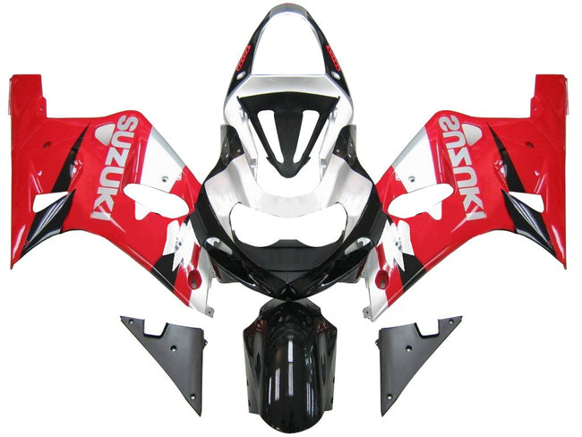 2001-2003 Suzuki GSXR 600 Amotopart Fairings Red & Silver GSXR Racing