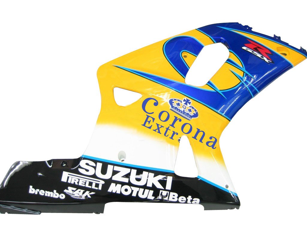 2001-2003 Suzuki GSXR 600 Amotopart Fairings Blue & Yellow Corona GSXR Racing