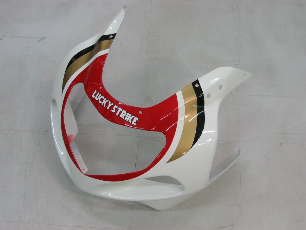 2001-2003 Suzuki GSXR 600 Amotopart Fairings White & Red Lucky Strike Racing