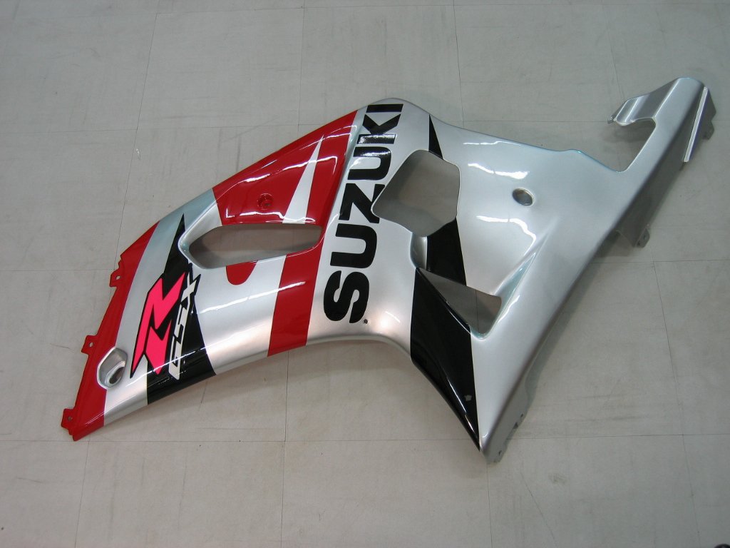 2001-2003 Suzuki GSXR 600 Amotopart Fairings Silver Red Black GSXR Racing