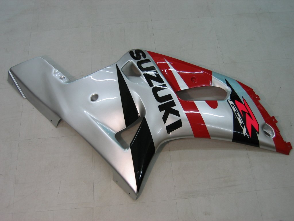 2001-2003 Suzuki GSXR 600 Amotopart Fairings Silver Red Black GSXR Racing