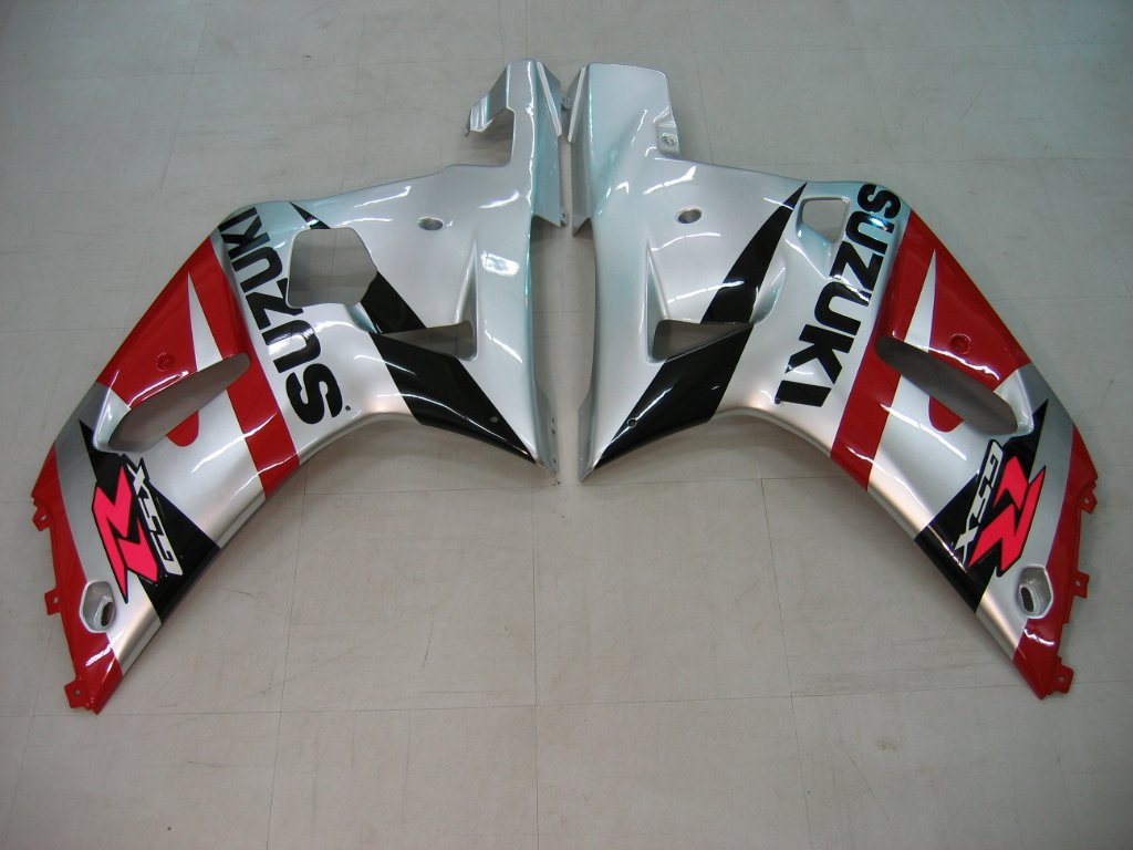 2001-2003 Suzuki GSXR 600 Amotopart Fairings Silver Red Black GSXR Racing