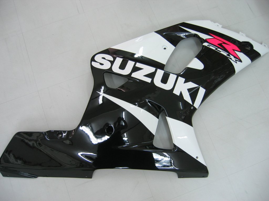 2001-2003 Suzuki GSXR 600 Amotopart Fairings Black & White GSXR Racing