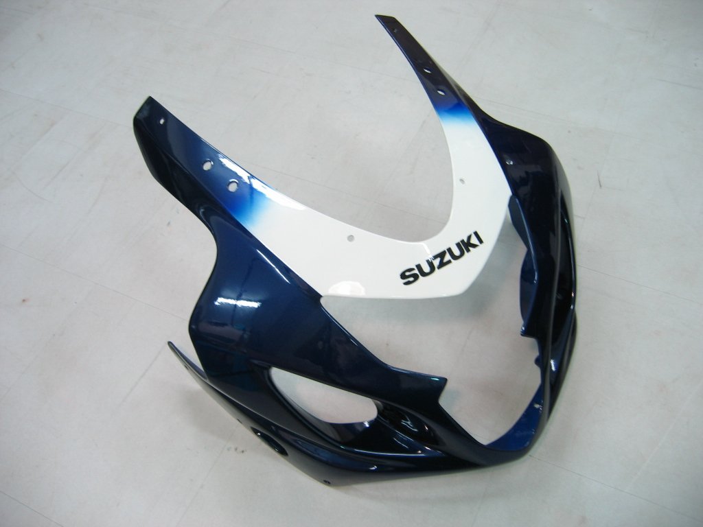 2004-2005 GSXR600/750 Suzuki Fairing Blue&White Kit by Amotopart