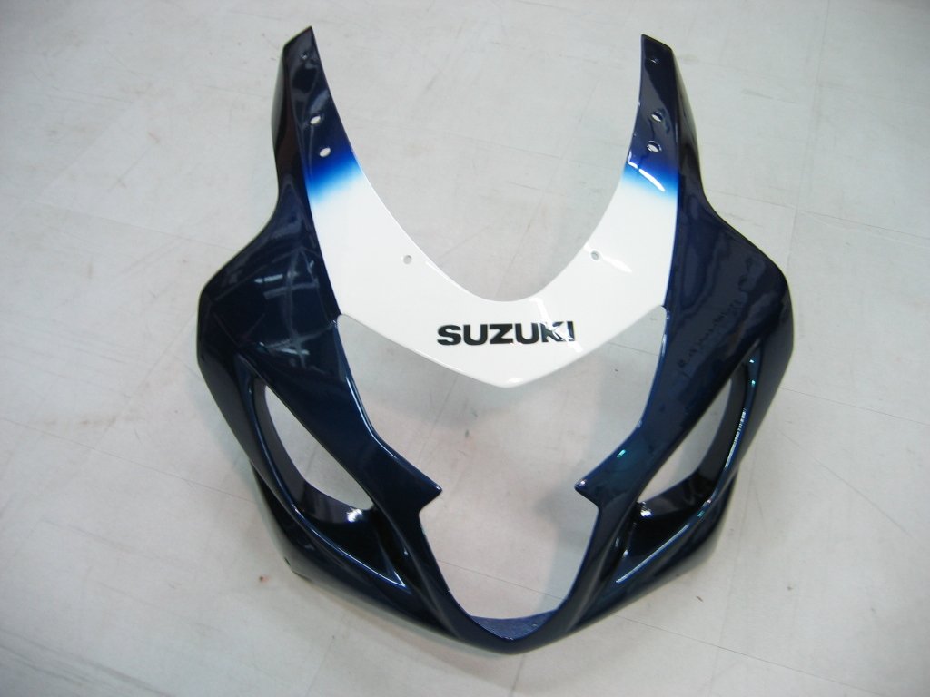 2004-2005 GSXR600/750 Suzuki Fairing Blue&White Kit by Amotopart