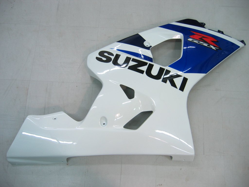 2004-2005 GSXR600/750 Suzuki Fairing Blue&White Kit by Amotopart