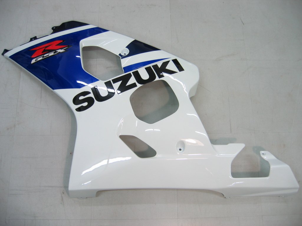 2004-2005 GSXR600/750 Suzuki Fairing Blue&White Kit by Amotopart